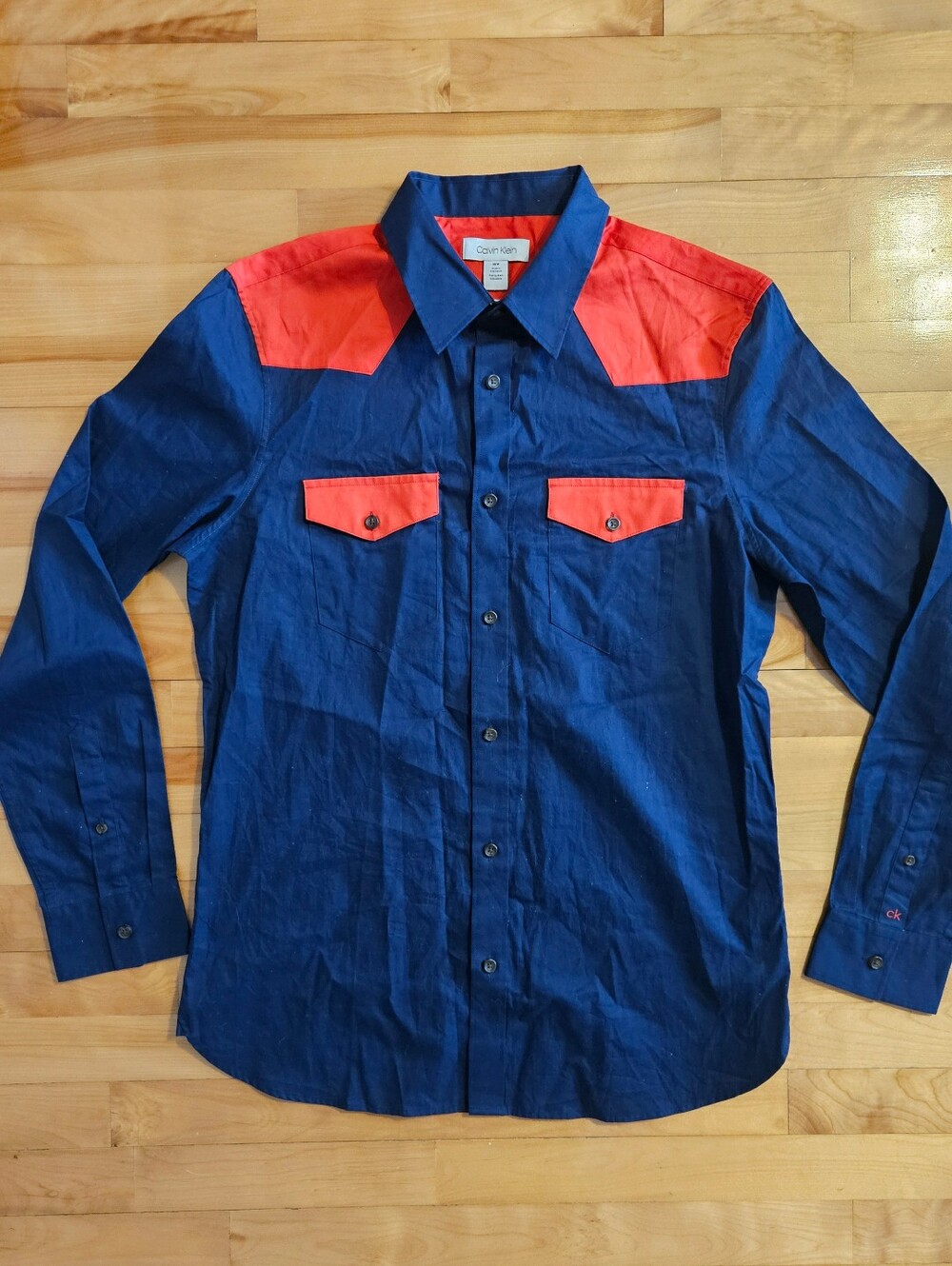 Calvin Klein 100% Cotton Western Shirt Size M
